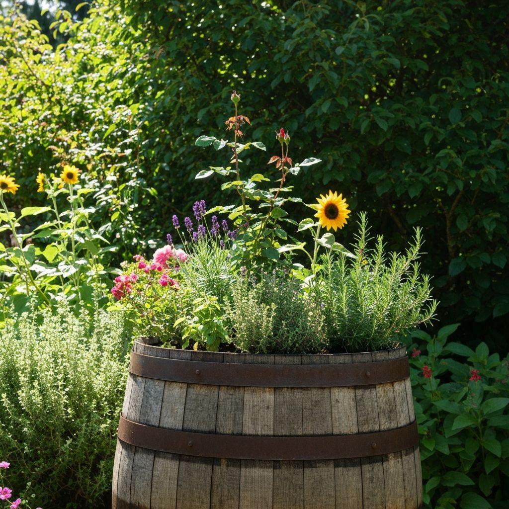 Turn a Whiskey Barrel into a Beautiful Garden Planter — Island Barrel Company